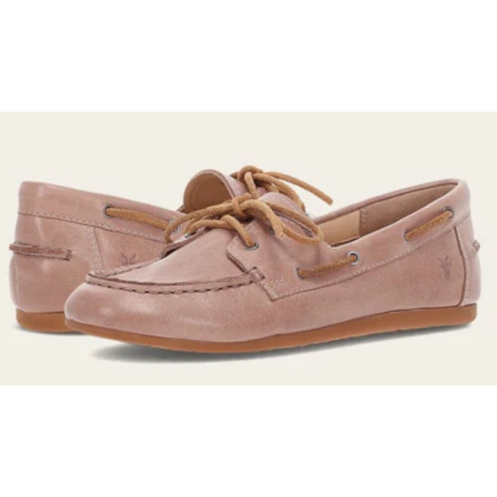 New FRYE Naya Classic Loafer Boat Shoes in Woodrose Size 8.5